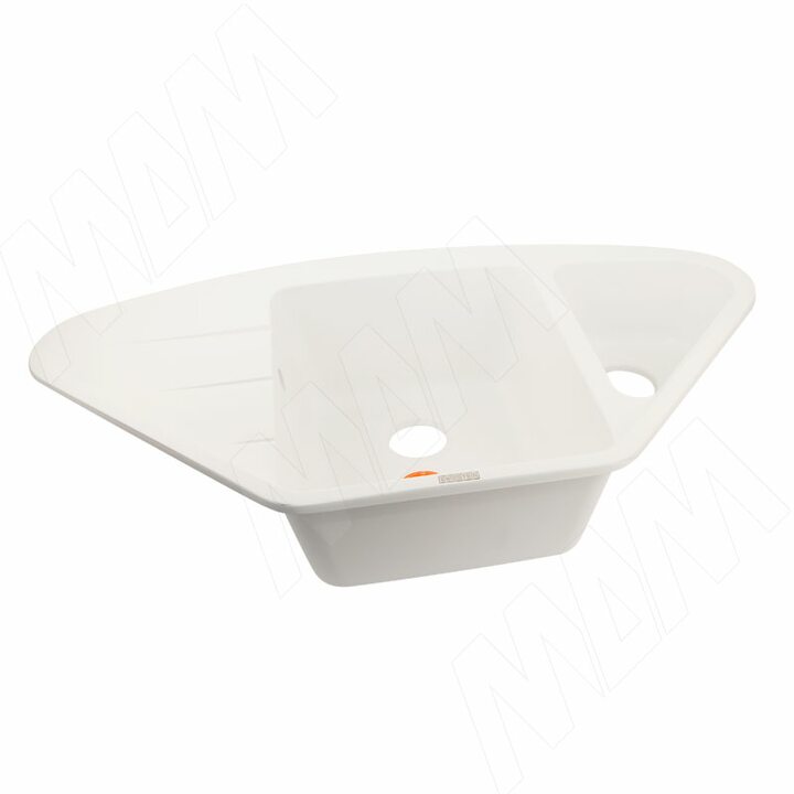 WINK80KF Мойка угловая кварцевая, иней, 960х520, B800