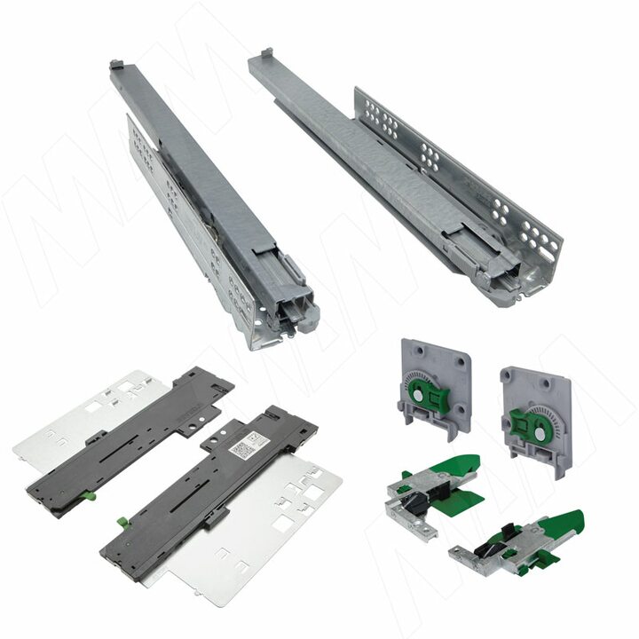 DYNAPRO TIPMATIC SOFT-CLOSE направляющая 300 мм, открывание от нажатия/плавное закрывание