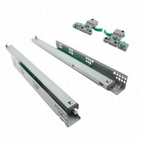 VEKTOR LS направляющие 400 мм, ниж. крепления, полн. выдвижения, плав. закрывания