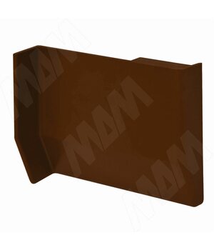 801 Заглушка для мебельного навеса, пластик, темно-коричневая, левая