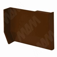 801 Заглушка для мебельного навеса, пластик, темно-коричневая, правая