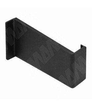 Заглушка для мебельного навеса, пластик, черная, правая