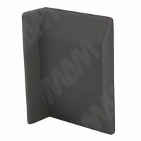 807 Заглушка для мебельного навеса, пластик, графит, правая