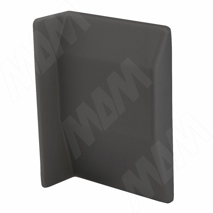 807 Заглушка для мебельного навеса, пластик, графит, правая