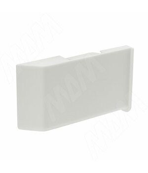 K020 Заглушка для мебельного навеса, пластик, белая, левая
