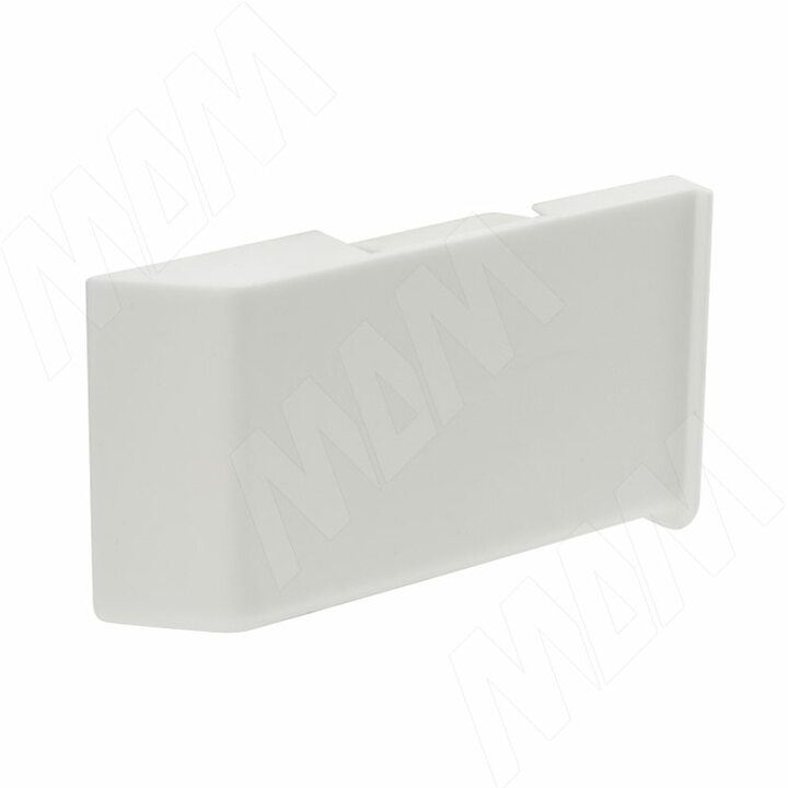 K020 Заглушка для мебельного навеса, пластик, белая, левая