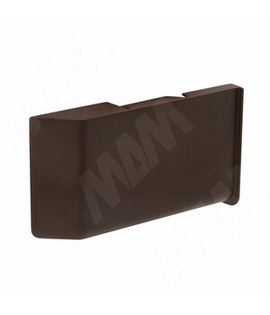 K020 Заглушка для мебельного навеса, пластик, коричневая, левая