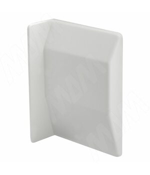 807 Заглушка для мебельного навеса, пластик, белая, левая