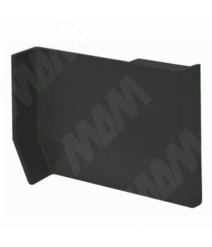 801 Заглушка для мебельного навеса, пластик, черная, правая