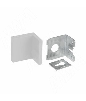 Мебельный навес универсальный, металл, белая пластиковая заглушка, 15 кг