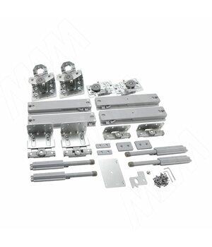 ONE Комплект роликов и доводчиков на 2 двери толщиной от 20 до 25 мм