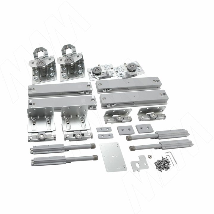 ONE Комплект роликов и доводчиков на 2 двери толщиной от 20 до 25 мм