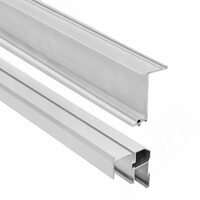 ONE Комплект направляющих для раздвижной системы, серебро, (1 верхняя, 1 нижняя), L-3000