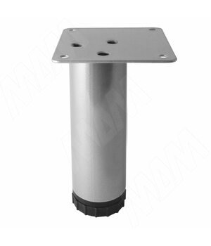 Опора декоративная D51мм, Н150+33мм алюминий глянец