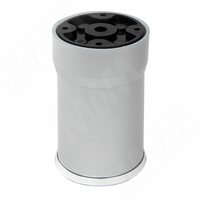 Опора декоративная D56мм, Н60+27мм хром матовый/хром