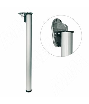 Опора для стола складная, D50, Н700+30мм, хром матовый, 1шт.