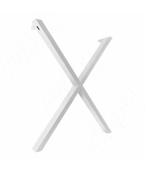 Аспен опора для стола X-образная, 60х30, H715+10 мм, белый, 1шт.