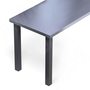 Опора для стола квадратная, 60х60 мм, H710+15 мм, черный муар, 4шт.