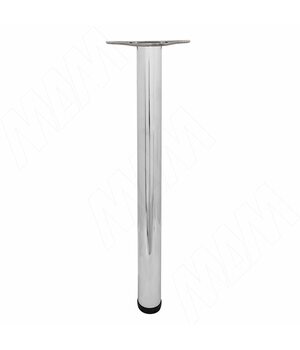 Опора для стола, D60, H710+25 мм, хром, 4шт.