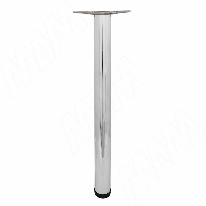 Опора для стола, D60, H710+25 мм, хром, 4шт.