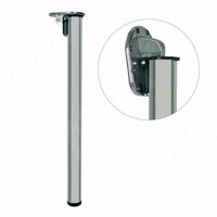 Опора для стола складная, D50, Н700+30мм, хром, 1шт.