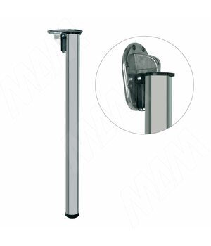 Опора для стола складная, D50, Н700+30мм, хром, 1шт.