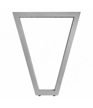 Опора для стола V-образная, 40х40, H715+10 мм, хром матовый, 1шт.