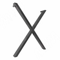 Аспен опора для стола X-образная, 60х30, H715+10 мм, графит, 1шт.