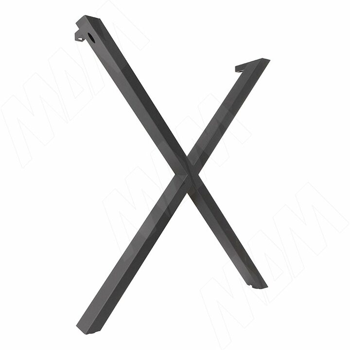 Аспен опора для стола X-образная, 60х30, H715+10 мм, графит, 1шт.