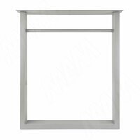 Севилья опора для стола П-образная, 60х30, H715+10 мм, хром матовый