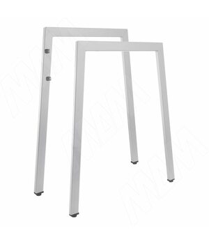 Опора для стола трапециевидная, 40х20, H735+10мм, белый, 2шт.