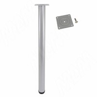 Опора для стола, D50, H720+20 мм, алюминий глянец, 4шт.