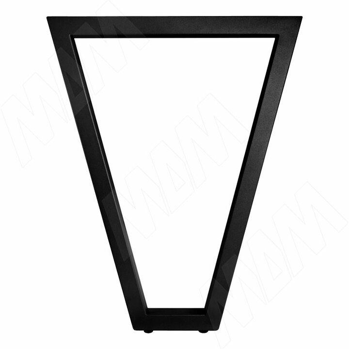 Опора для стола V-образная, 40х40, H715+10 мм, черный, 1шт.