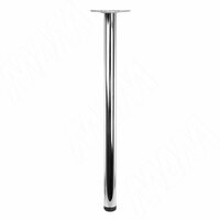 Опора для стола, D60, H870+25 мм, хром, 1шт.