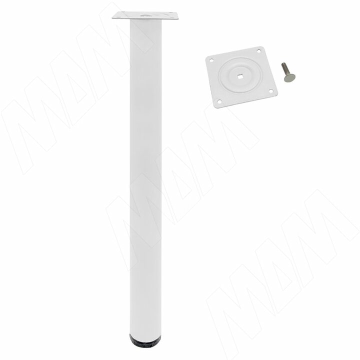 Опора для стола, D50, H720+20 мм, белый глянец, 4шт.