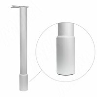 Опора для стола с заглушкой, D60, H700+100мм, хром матовый, 1шт.