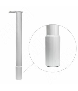 Опора для стола с заглушкой, D60, H700+100мм, хром матовый, 1шт.