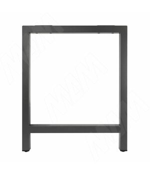 Барселона опора для стола П-образная, 40х40, H715+10 мм, графит