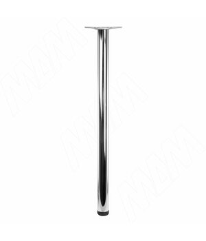 Опора для стола, D60, H1100+25 мм, хром, 1шт.