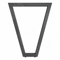 Опора для стола V-образная, 40х40, H715+10 мм, графит, 1шт.