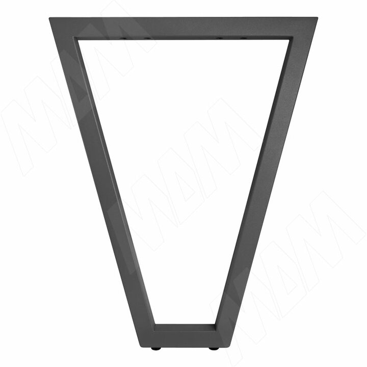Опора для стола V-образная, 40х40, H715+10 мм, графит, 1шт.