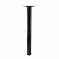 Опора для стола, D60, H1100+25 мм, черный, 1шт.