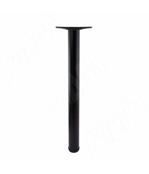 Опора для стола, D60, H1100+25 мм, черный, 1шт.