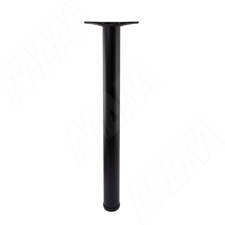 Опора для стола, D60, H1100+25 мм, черный, 1шт.