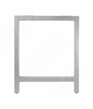 Барселона опора для стола П-образная, 40х40, H715+10 мм, хром матовый