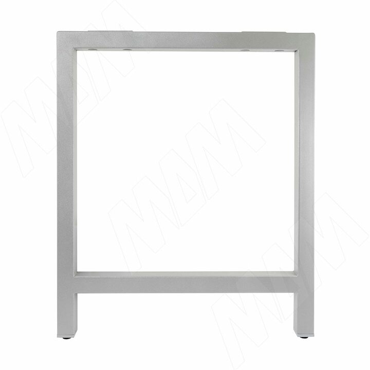 Барселона опора для стола П-образная, 40х40, H715+10 мм, хром матовый