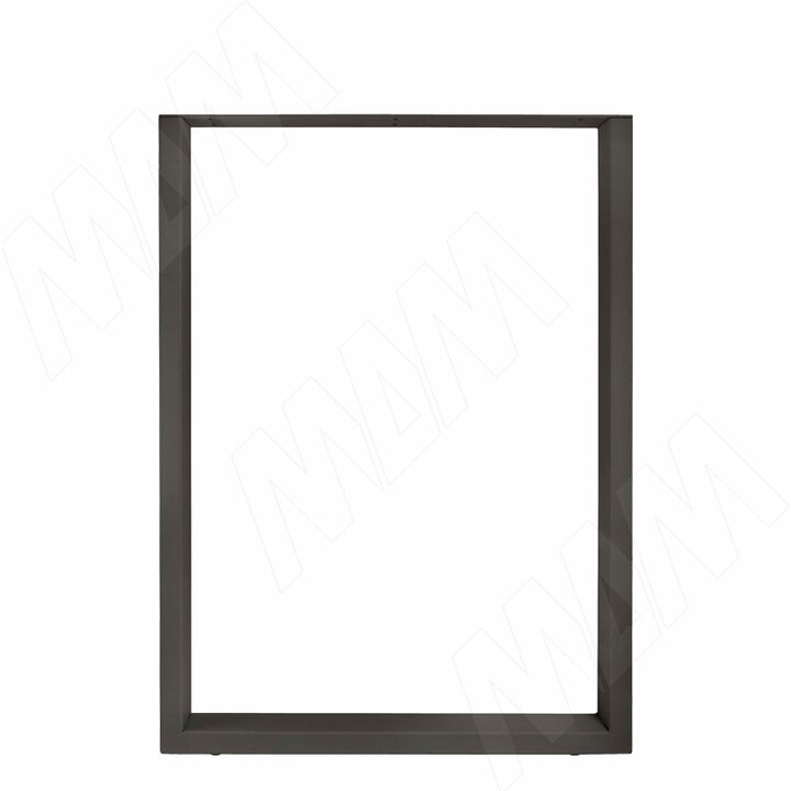 Опора для стола П-образная, 60х30, H820-870 (+10 мм), графит, 1шт.