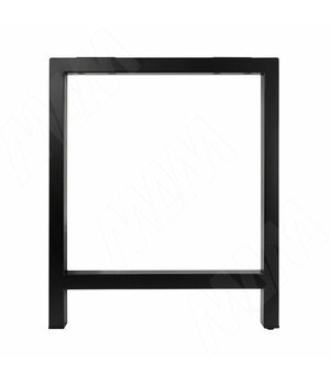 Барселона опора для стола П-образная, 40х40, H715+10 мм, черный