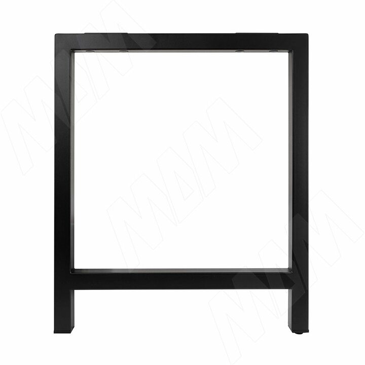 Барселона опора для стола П-образная, 40х40, H715+10 мм, черный