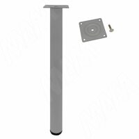 Опора для стола, D50, H720+20 мм, хром матовый, 4шт.